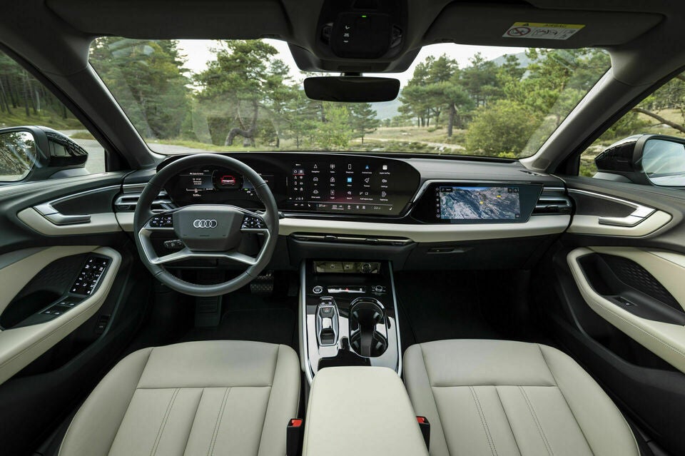 All new 2025 Audi 5 interior driver cockpit and dashbaord